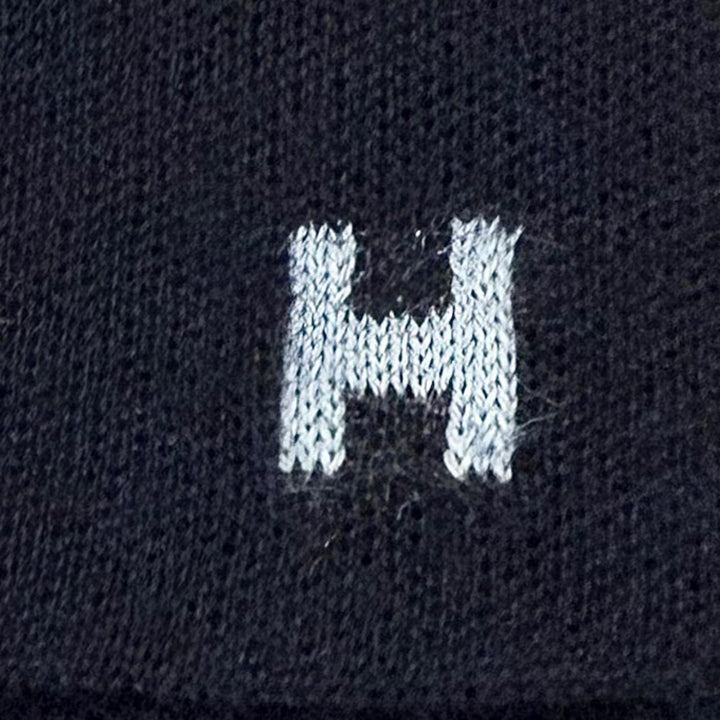 Pristine HERMES Scarf Just in Case H logo embroidered with zip pocket H393830T