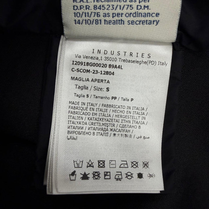 Excellent MONCLER Blouson MAGLIA APERTA Down-Paneled black