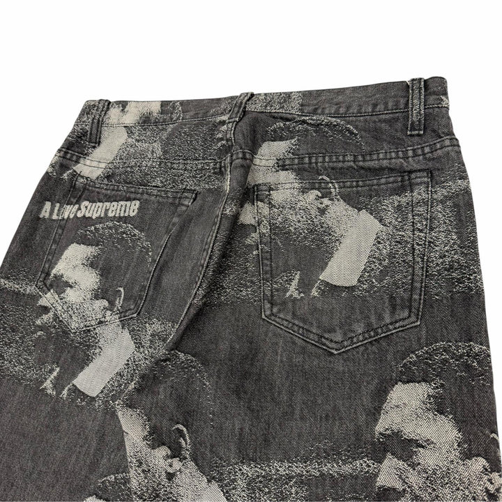 Discounted Great Supreme Denim pants John Coltrane A Love Supreme Regular Jean black 30