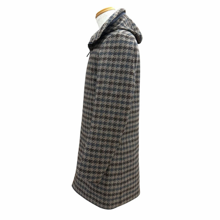 Great Herno coat Laminar Houndstooth pattern hooded double wool IT 44 PA009UL