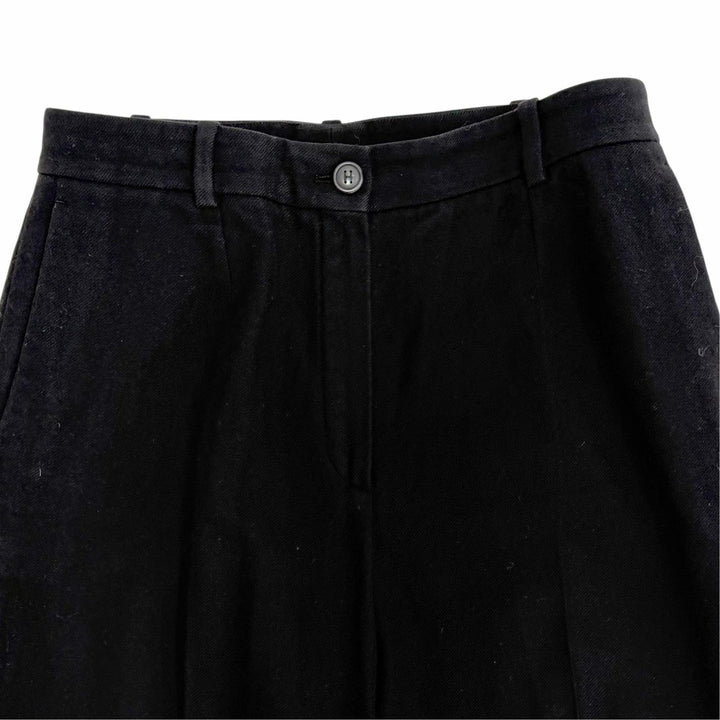 Excellent HERMES Pants Margiela era H logo buttons Center crease cashmere FR 40