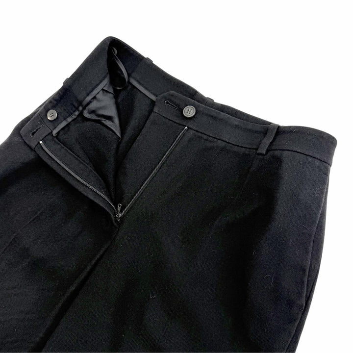 Excellent HERMES Pants Margiela era H logo buttons Center crease cashmere FR 40