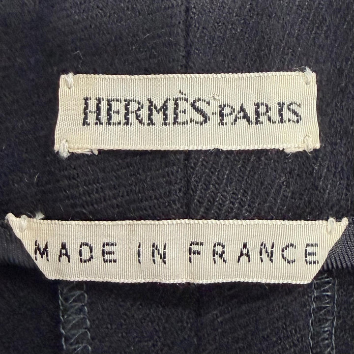 Excellent HERMES Pants Margiela era H logo buttons Center crease cashmere FR 40