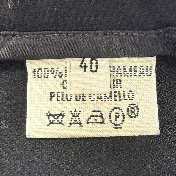 Excellent HERMES Pants Margiela era H logo buttons Center crease cashmere FR 40