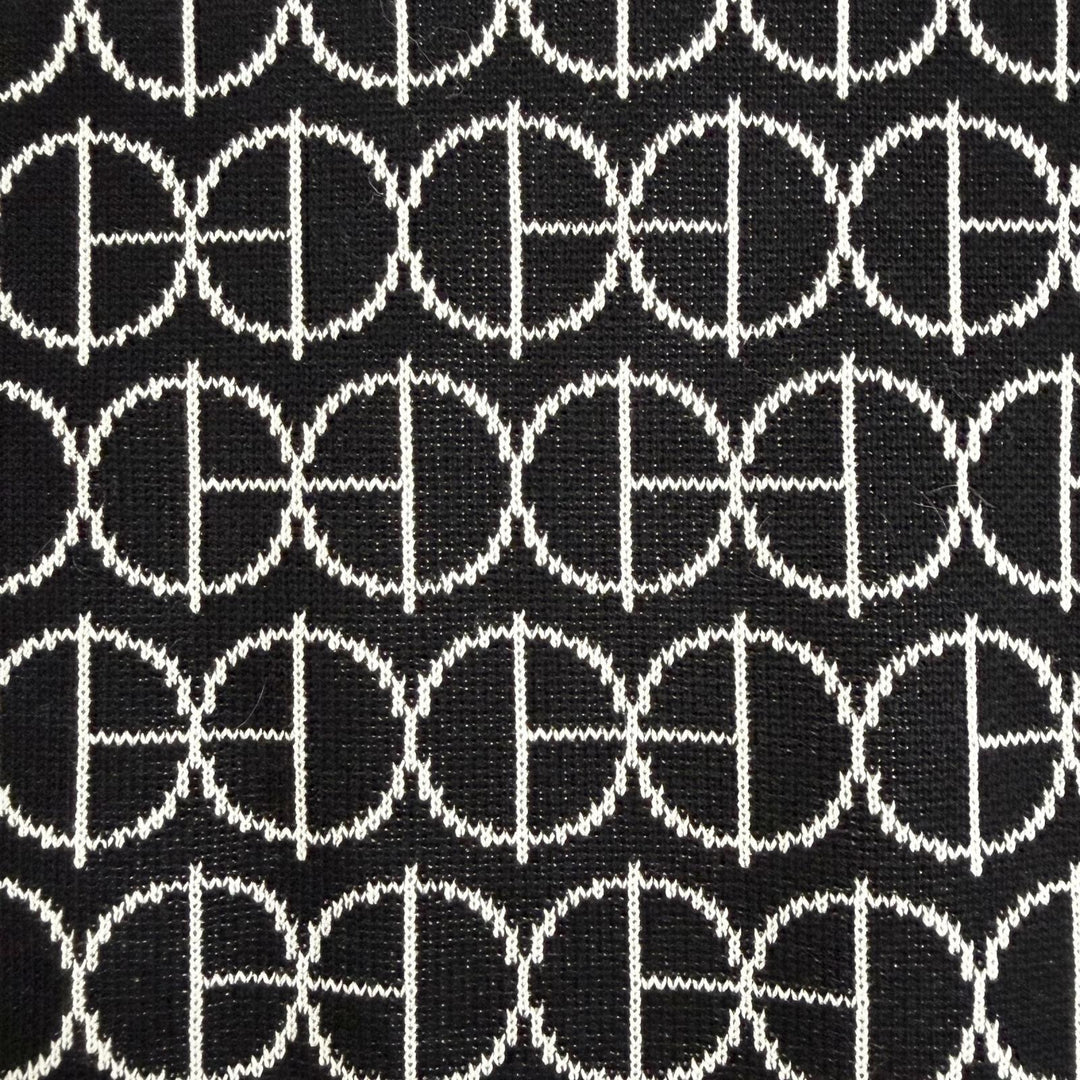Excellent HERMES Short sleeve knit H-shaped round all-over print FR 36 2E4600DY