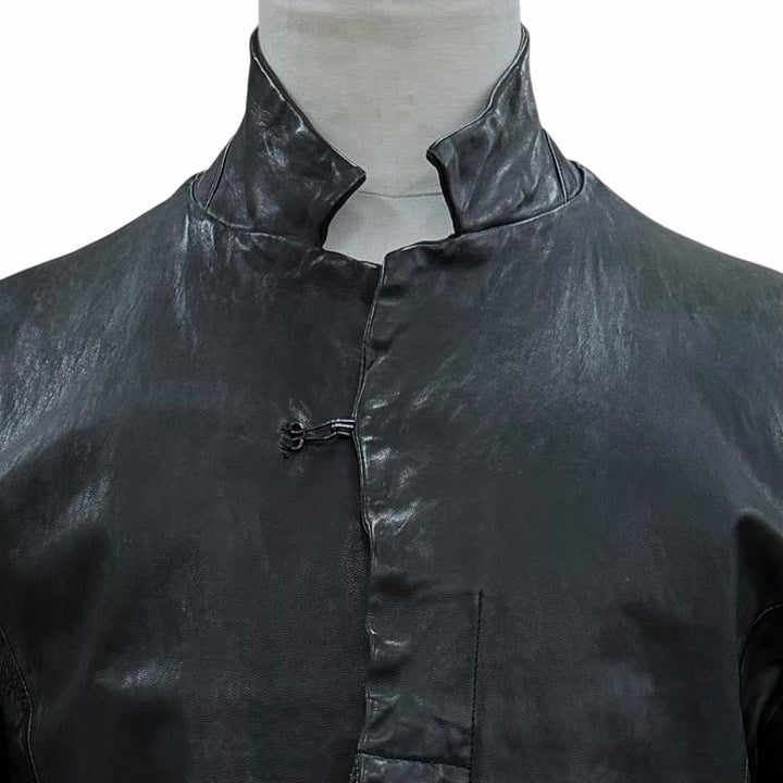 Discounted Good ISAMUKATAYAMA BACKLASH Leather coat Dark gray Horse leather mens M 1367-09