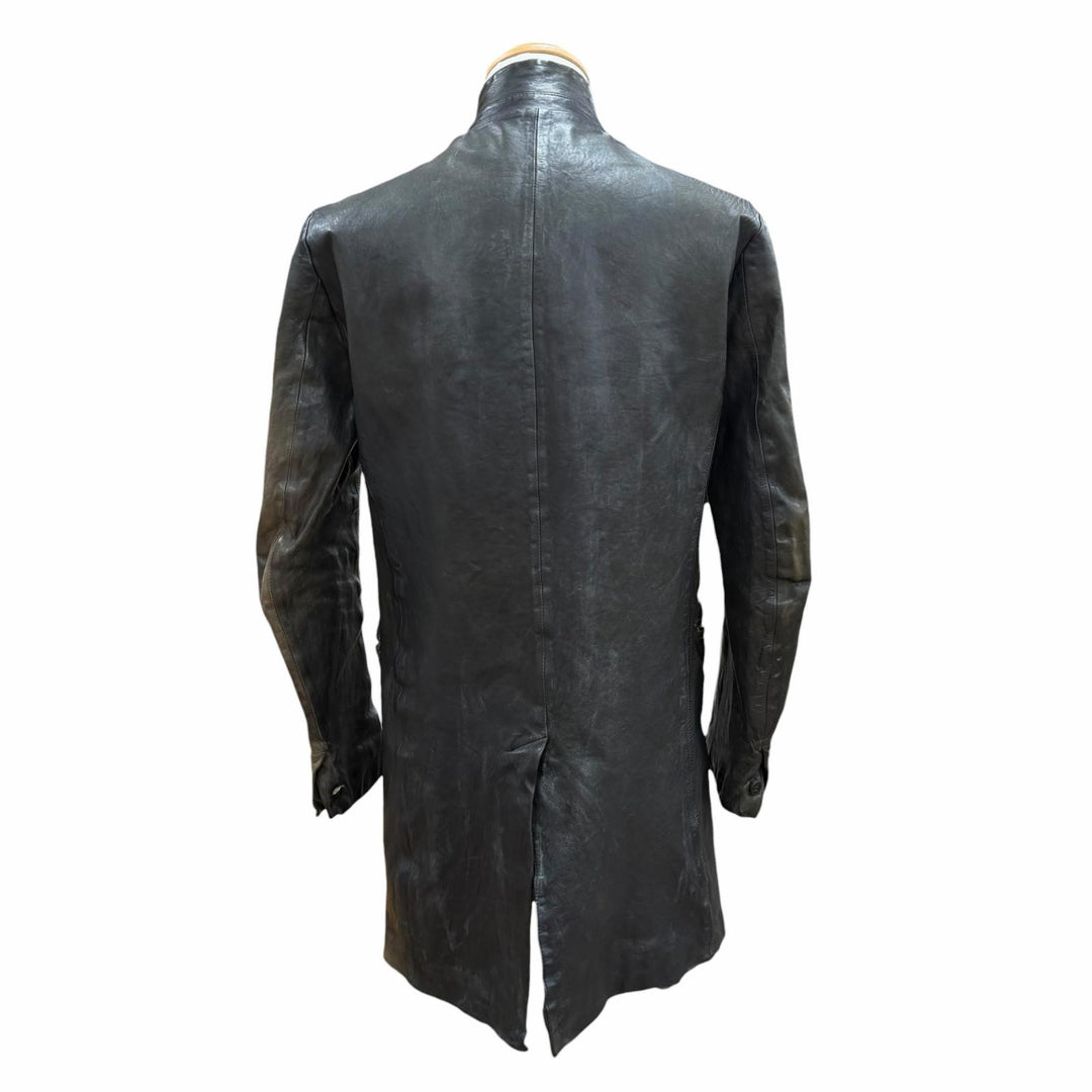 Discounted Good ISAMUKATAYAMA BACKLASH Leather coat Dark gray Horse leather mens M 1367-09