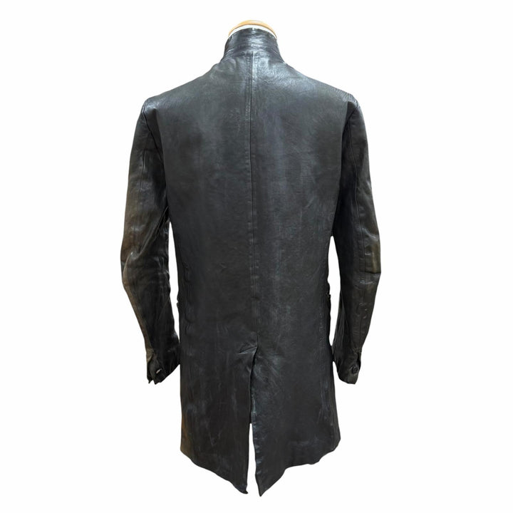 Discounted Good ISAMUKATAYAMA BACKLASH Leather coat Dark gray Horse leather mens M 1367-09