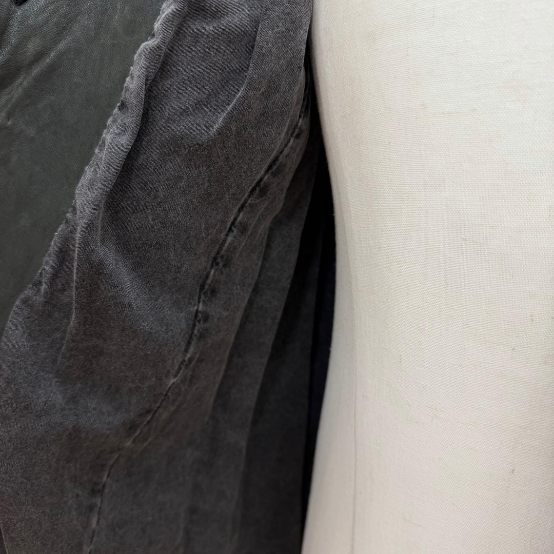 Discounted Good ISAMUKATAYAMA BACKLASH Leather coat Dark gray Horse leather mens M 1367-09