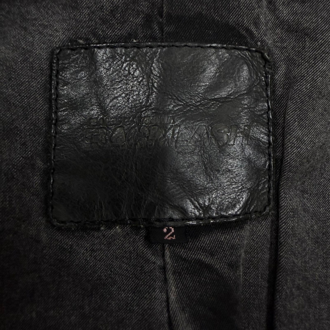 Discounted Good ISAMUKATAYAMA BACKLASH Leather coat Dark gray Horse leather mens M 1367-09