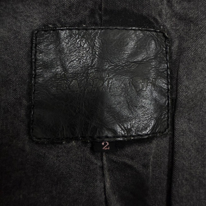 Discounted Good ISAMUKATAYAMA BACKLASH Leather coat Dark gray Horse leather mens M 1367-09