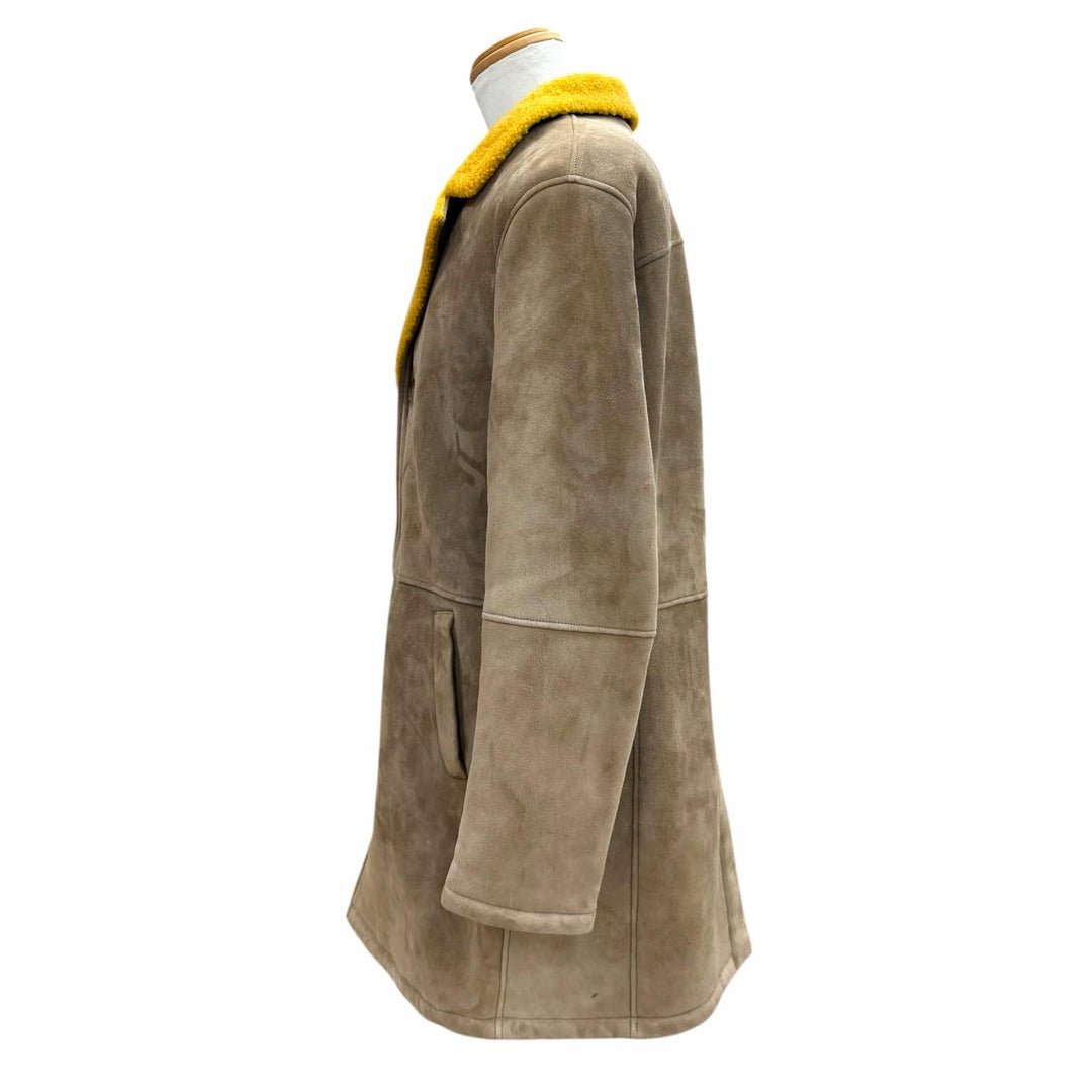 Excellent rvl Mouton coat Single Chester Brown Mouton mens 50