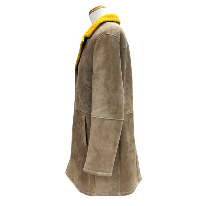 Excellent rvl Mouton coat Single Chester Brown Mouton mens 50
