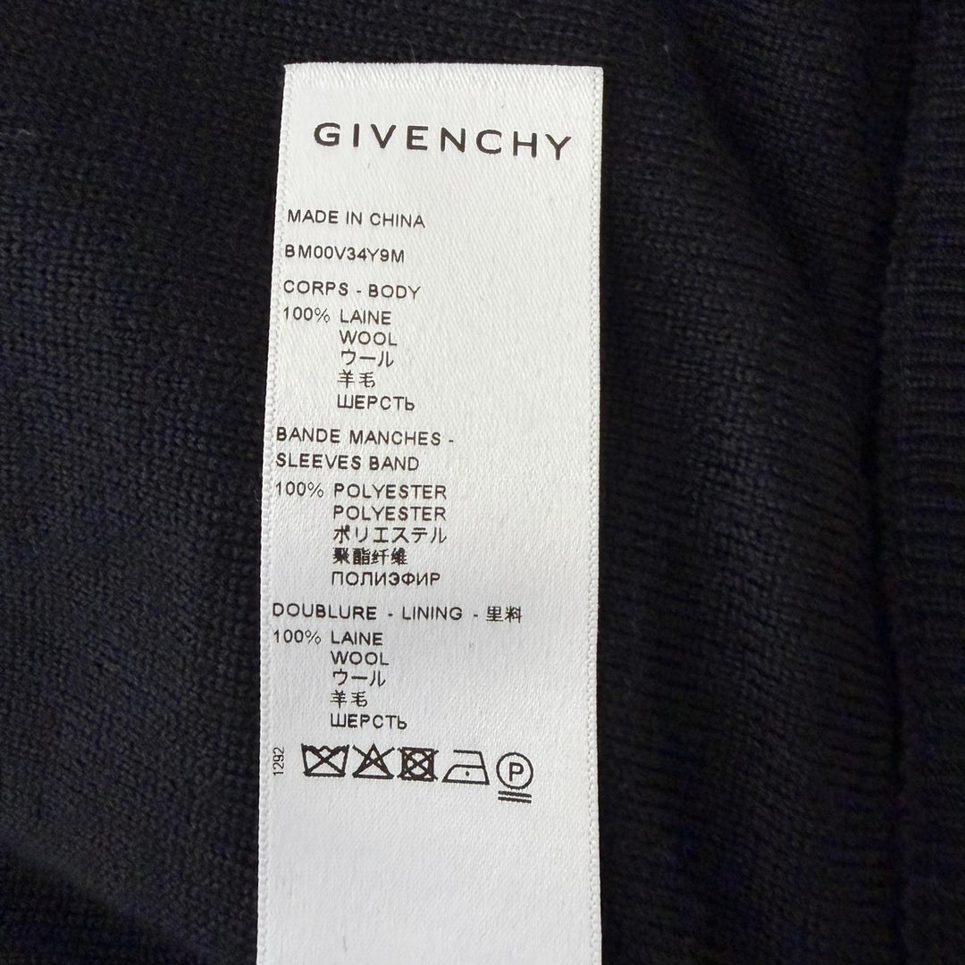 Excellent GIVENCHY Stajan College Logo 4G Varsity Jacket black
