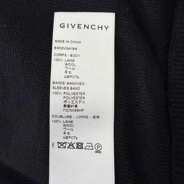Excellent GIVENCHY Stajan College Logo 4G Varsity Jacket black