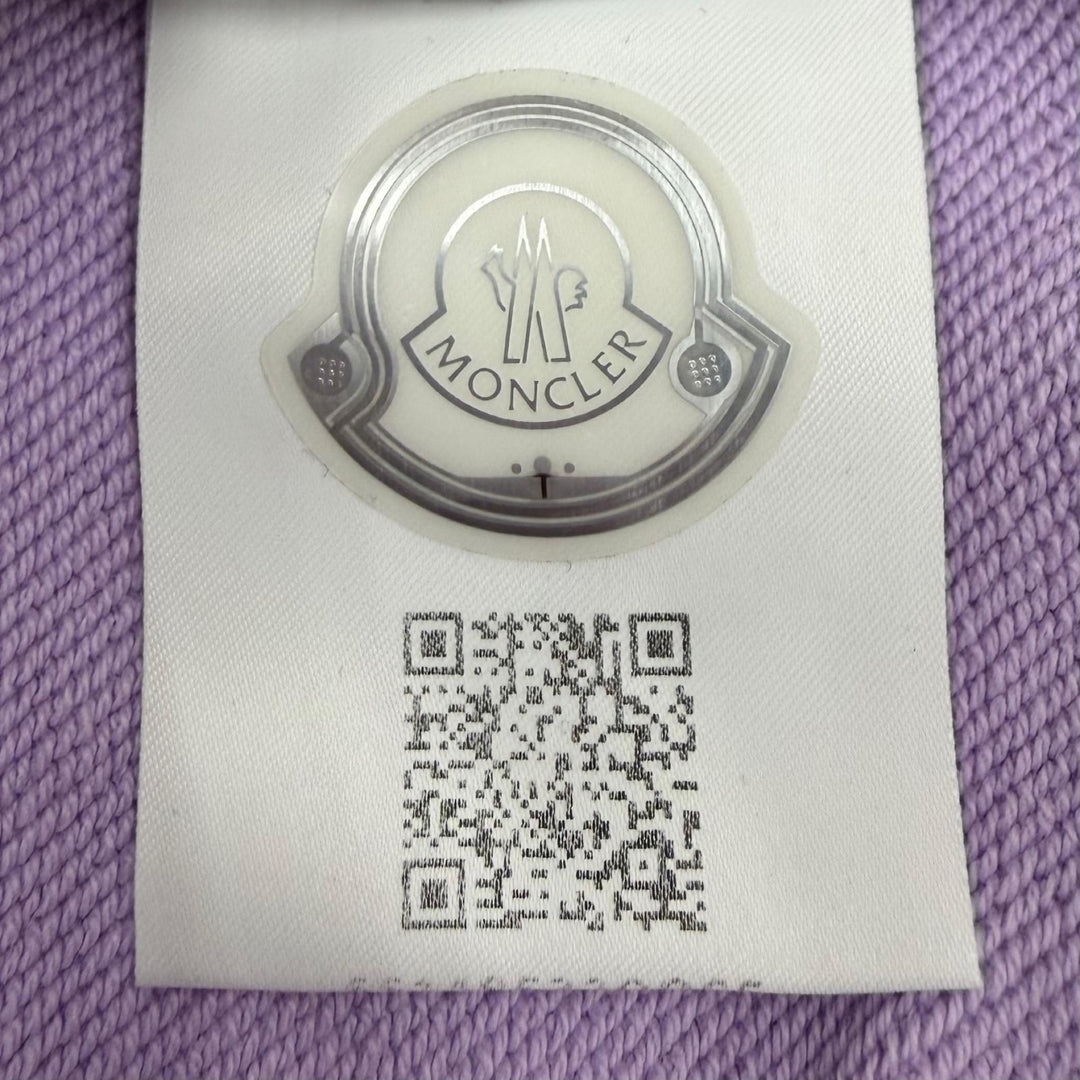 Excellent MONCLER GENIUS 2 1952 sweat Large logo patch purple M H10928G00018