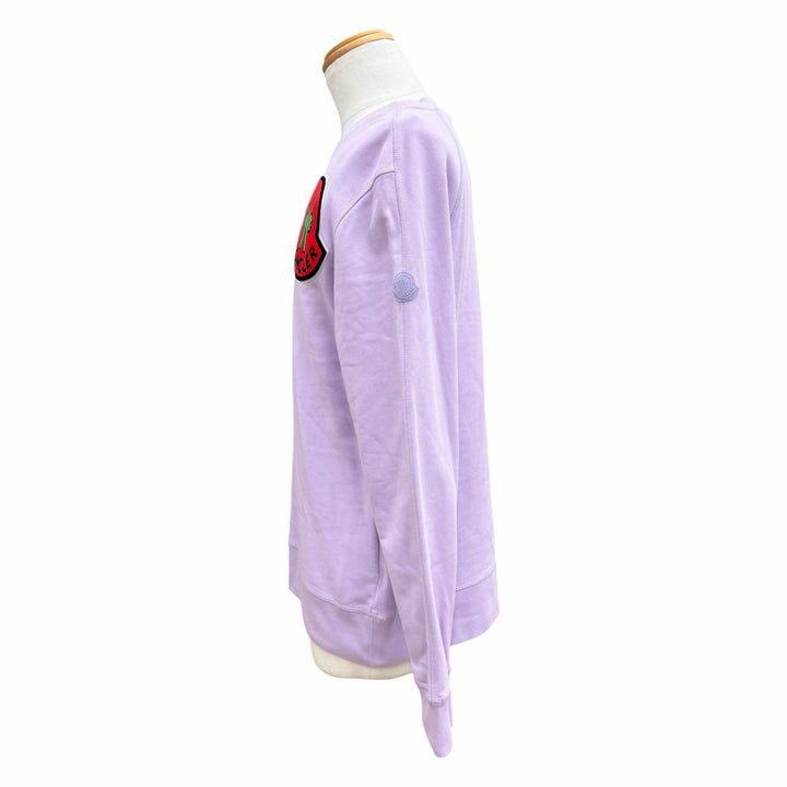 Excellent MONCLER GENIUS 2 1952 sweat Large logo patch purple M H10928G00018