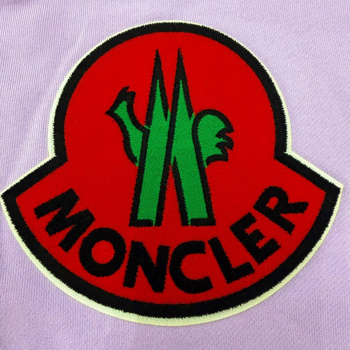 Excellent MONCLER GENIUS 2 1952 sweat Large logo patch purple M H10928G00018