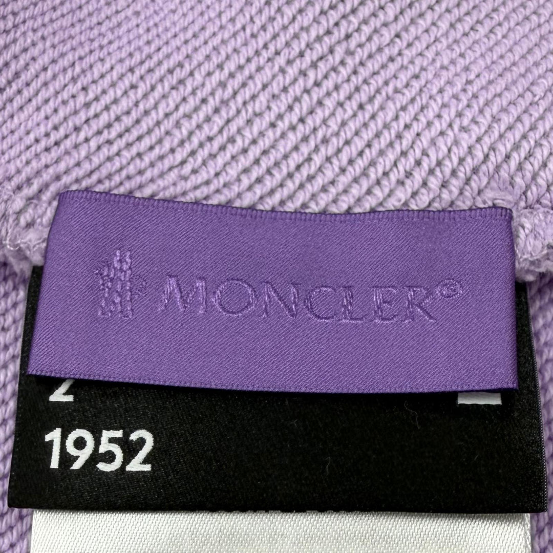 Excellent MONCLER GENIUS 2 1952 sweat Large logo patch purple M H10928G00018