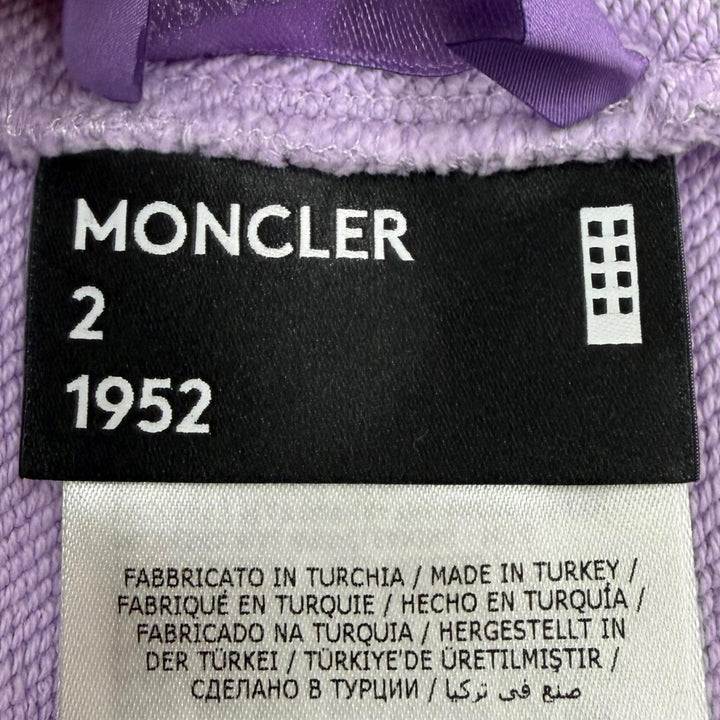 Excellent MONCLER GENIUS 2 1952 sweat Large logo patch purple M H10928G00018