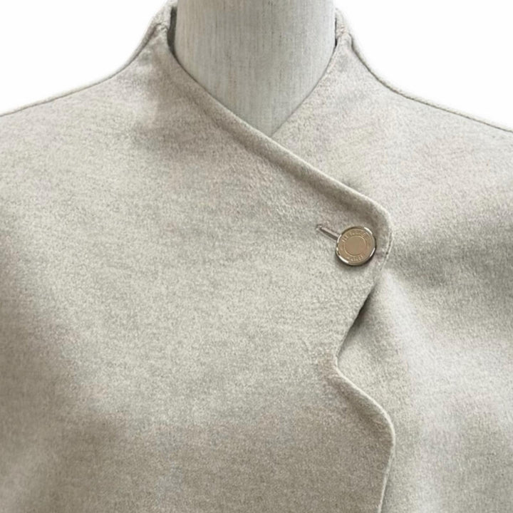 Excellent HERMES Best Vest with Serie buttons beige cashmere FR 36 4H0235DB