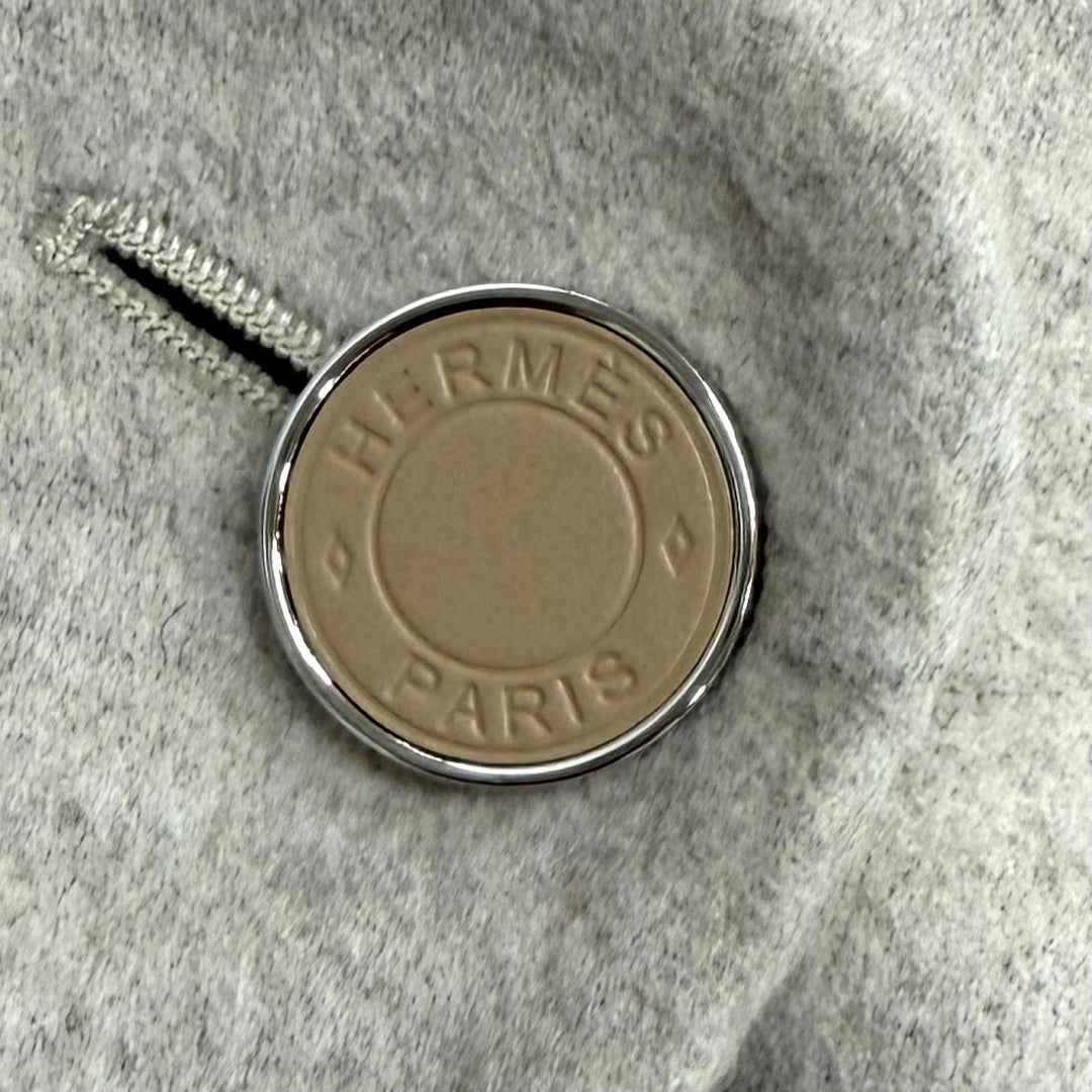 Excellent HERMES Best Vest with Serie buttons beige cashmere FR 36 4H0235DB