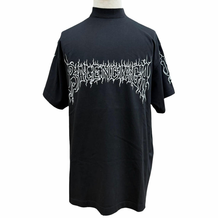 Excellent BALENCIAGA Short sleeve T-shirt Darkwave Tee black cotton 1 739028