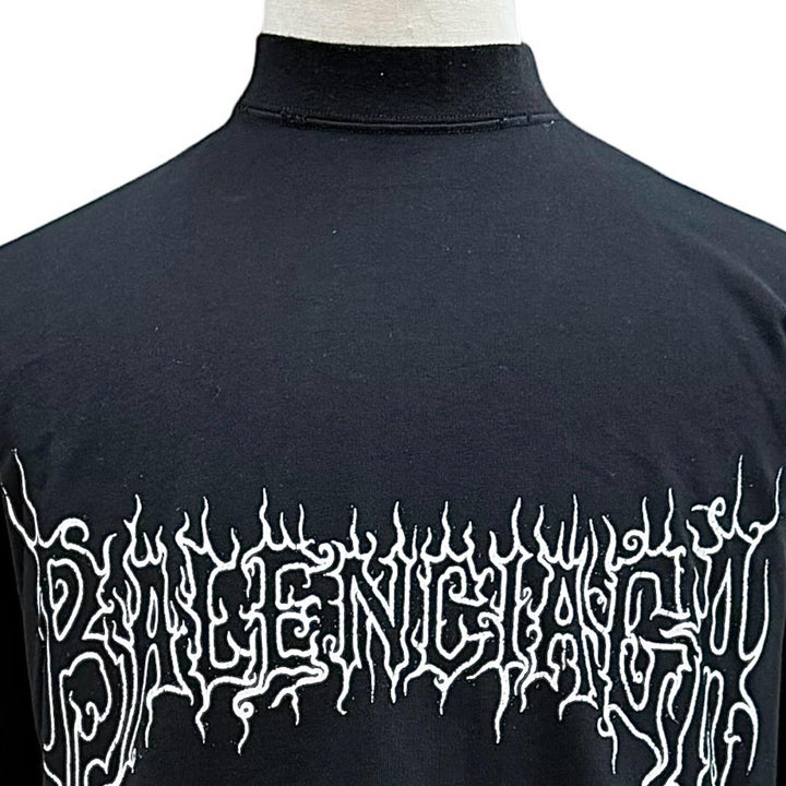 Excellent BALENCIAGA Short sleeve T-shirt Darkwave Tee black cotton 1 739028