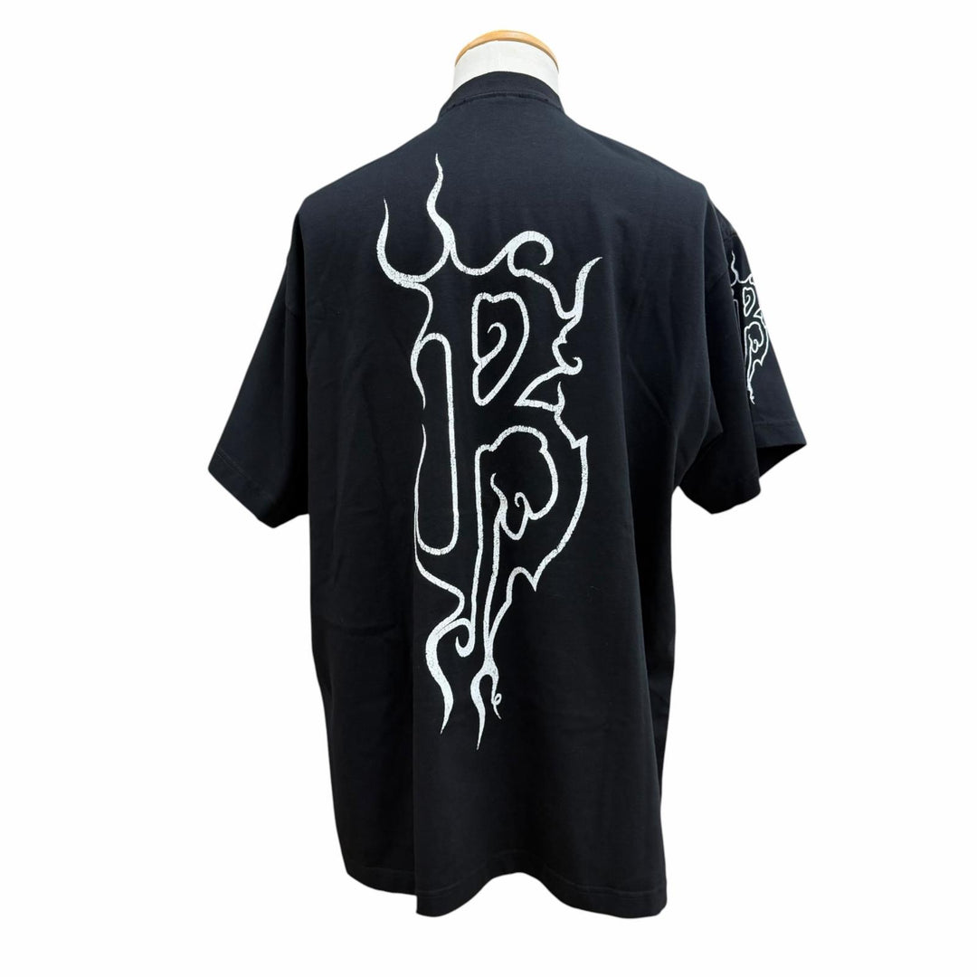 Excellent BALENCIAGA Short sleeve T-shirt Darkwave Tee black cotton 1 739028