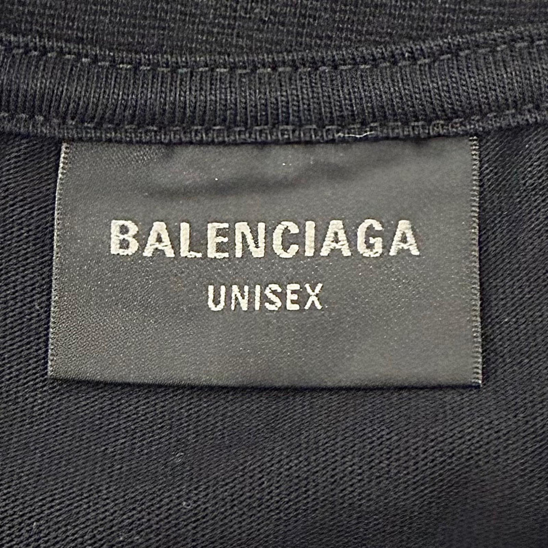 Excellent BALENCIAGA Short sleeve T-shirt Darkwave Tee black cotton 1 739028