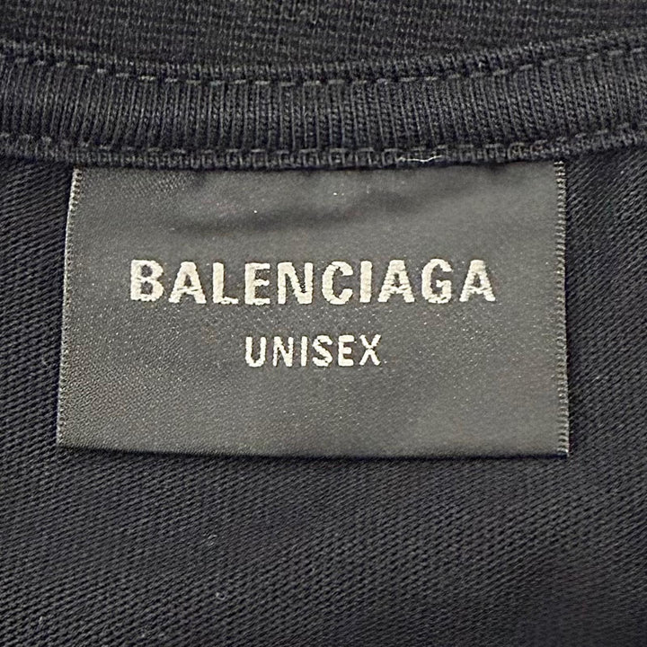Excellent BALENCIAGA Short sleeve T-shirt Darkwave Tee black cotton 1 739028