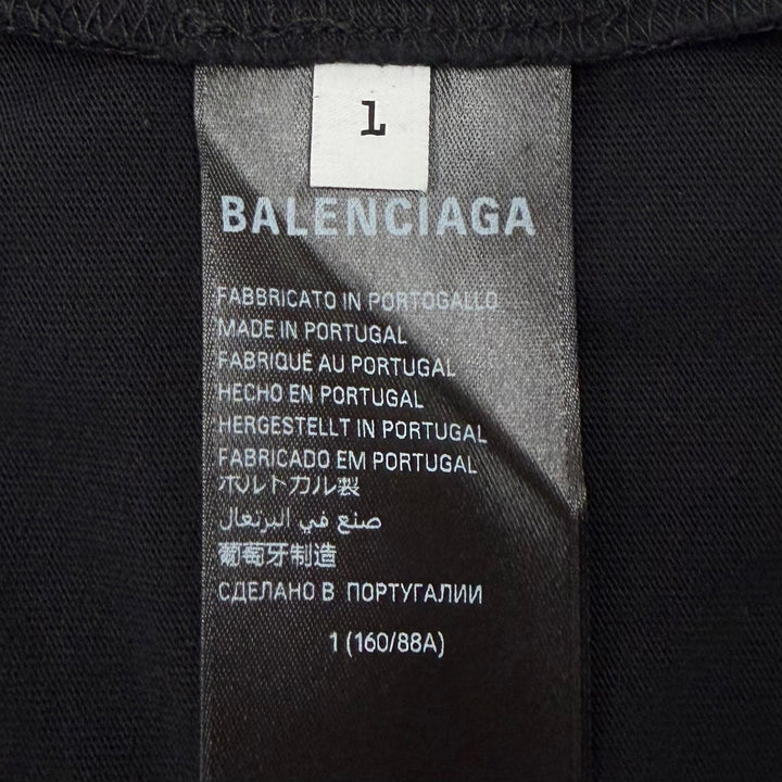 Excellent BALENCIAGA Short sleeve T-shirt Darkwave Tee black cotton 1 739028