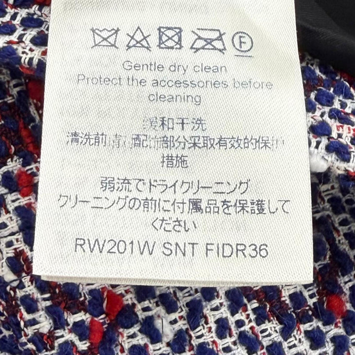 Excellent LOUIS VUITTON one piece Leather accents Monogram tweed Multi cotton 34