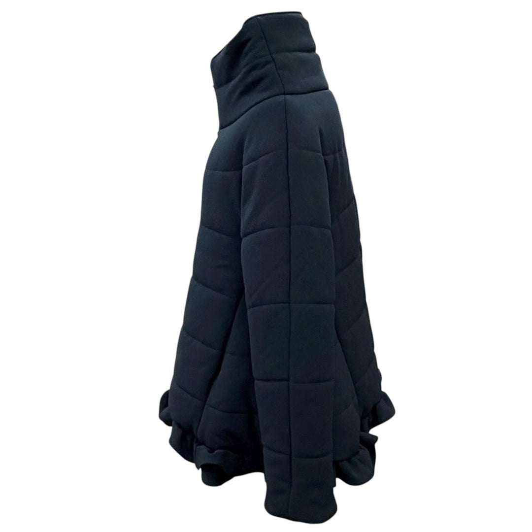 Pristine YOKO CHAN Jacket Frill design, zip-up, padded 36 YCC-523-197