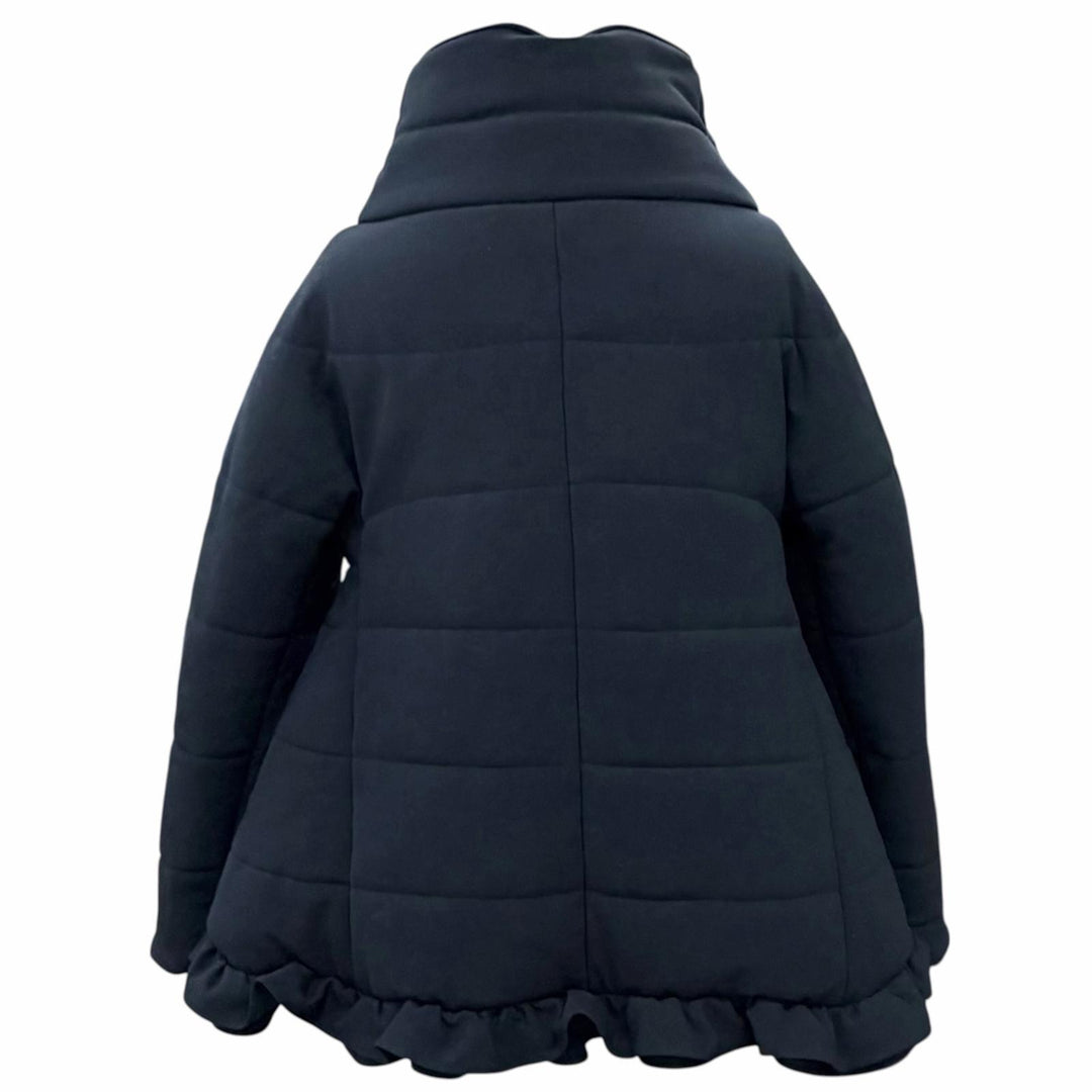 Pristine YOKO CHAN Jacket Frill design, zip-up, padded 36 YCC-523-197