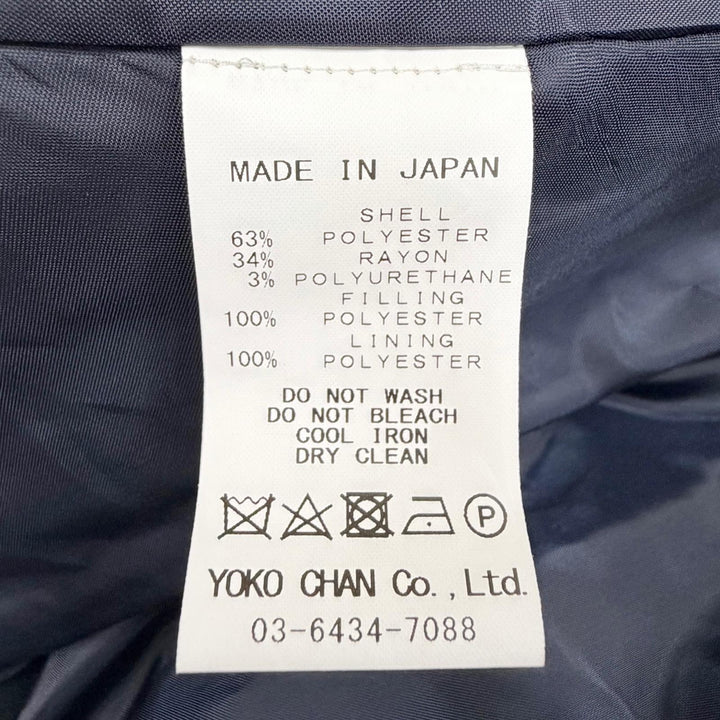 Pristine YOKO CHAN Jacket Frill design, zip-up, padded 36 YCC-523-197