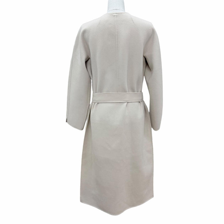 Great S MaxMara DESIGN FOR EASY LIVING coat Belted, collarless beige 40 90160179