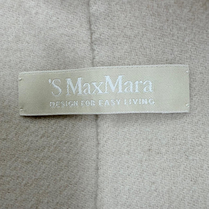 Great S MaxMara DESIGN FOR EASY LIVING coat Belted, collarless beige 40 90160179