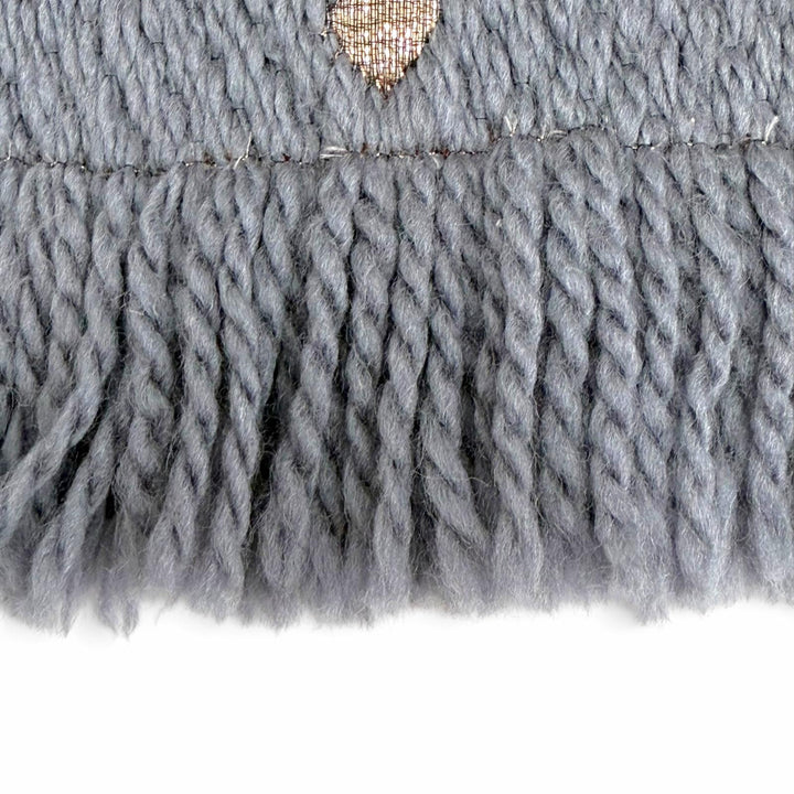 Great LOUIS VUITTON Scarf Escalp Logo Mania Shine Monogram fringe wool M70467