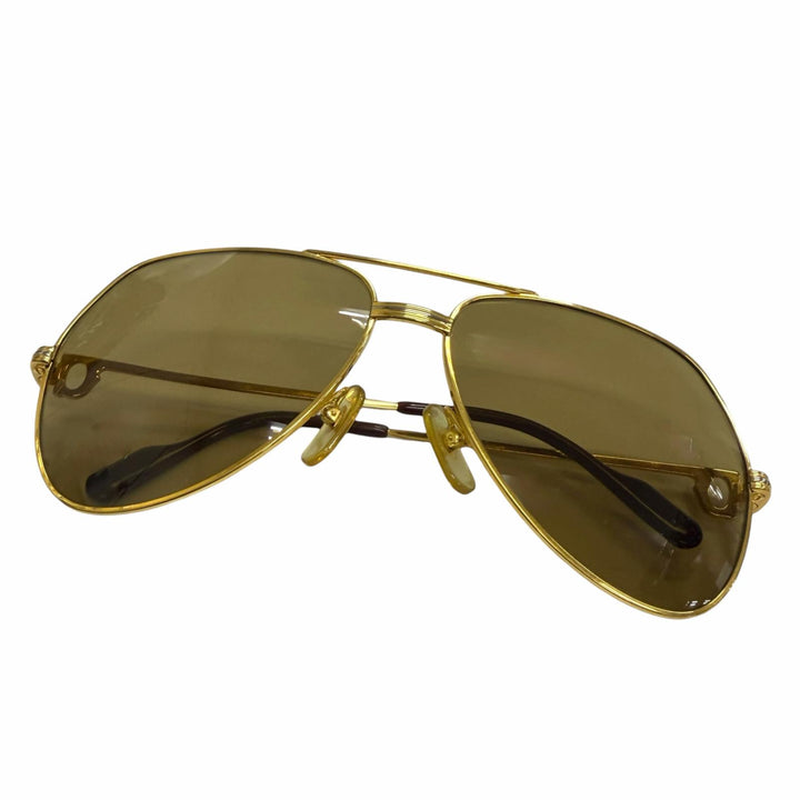 Great Cartier sunglasses Trinity Two-Bridge Teardrop gold mens