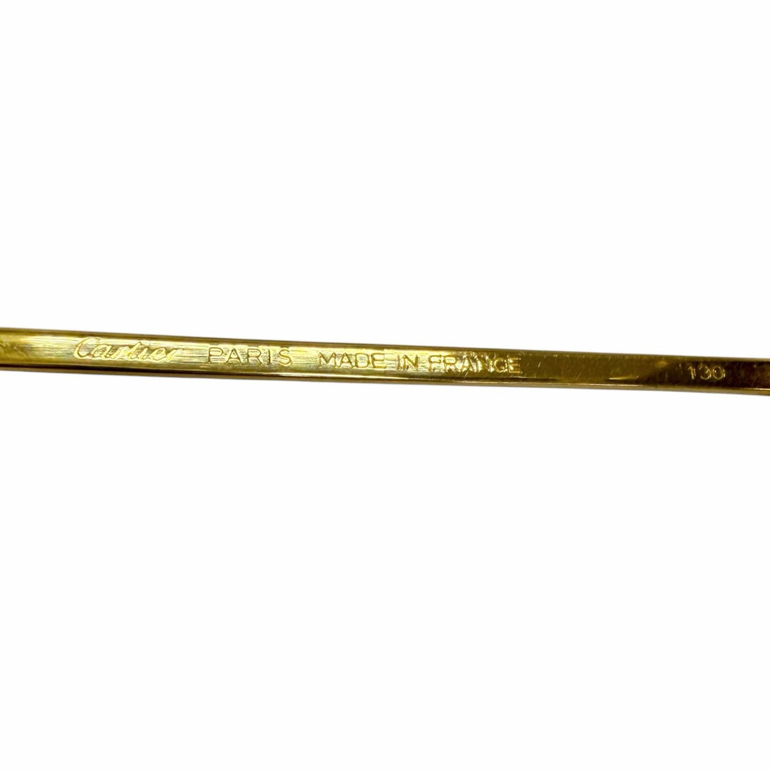 Great Cartier sunglasses Trinity Two-Bridge Teardrop gold mens