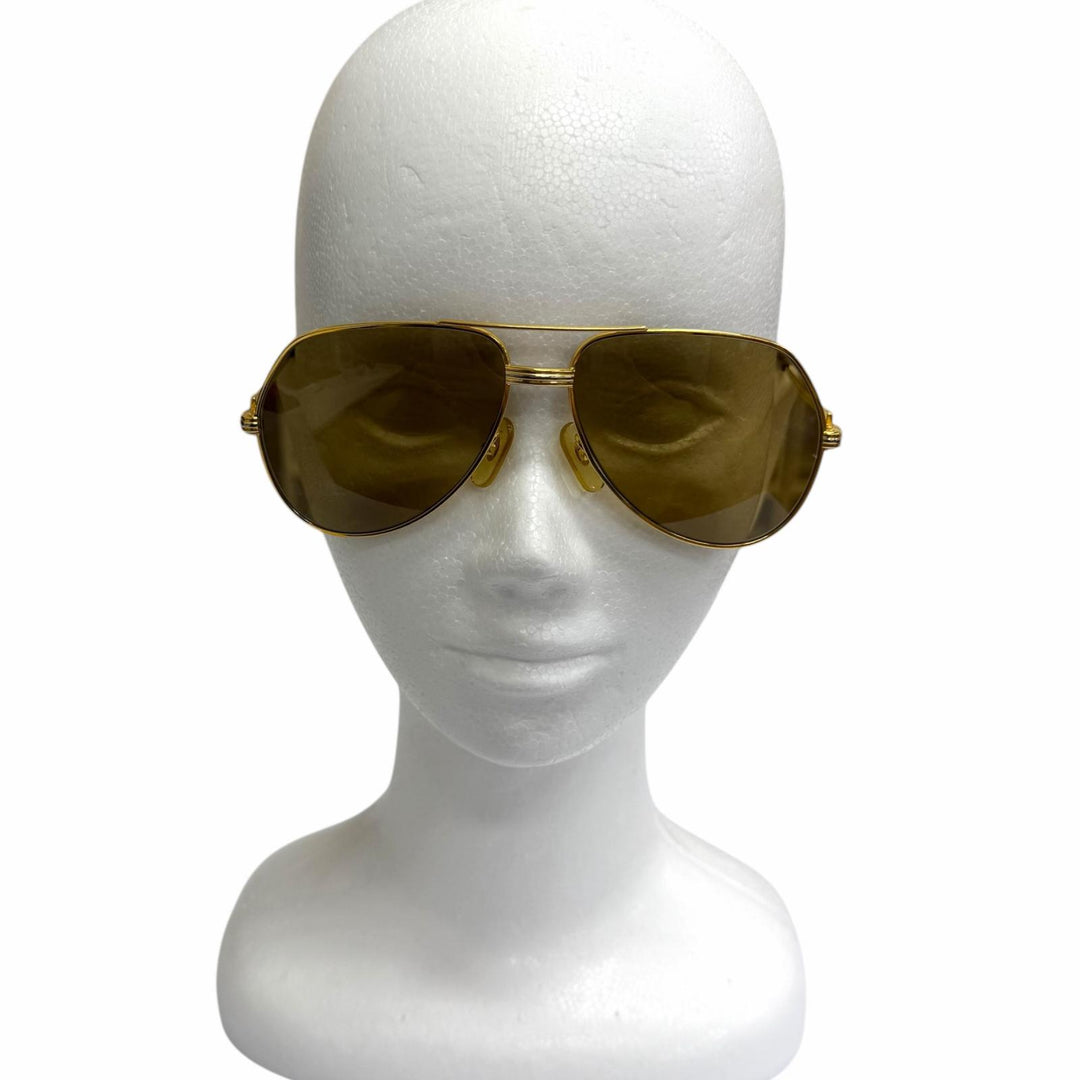 Great Cartier sunglasses Trinity Two-Bridge Teardrop gold mens