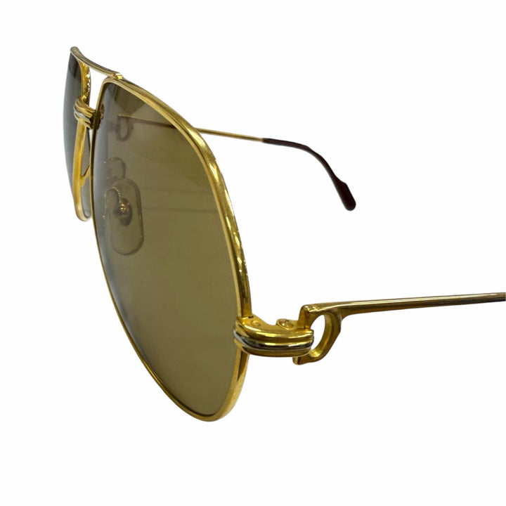 Great Cartier sunglasses Trinity Two-Bridge Teardrop gold mens