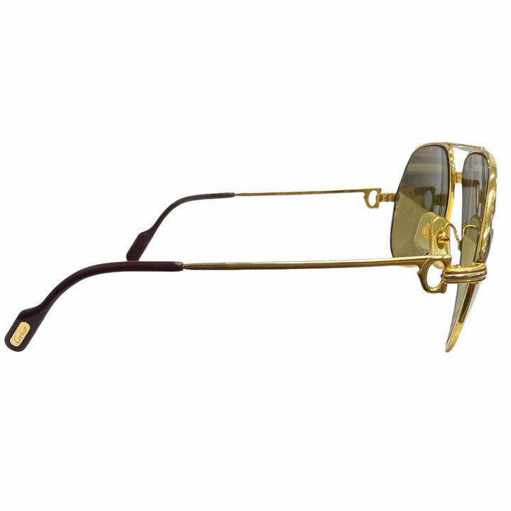 Great Cartier sunglasses Trinity Two-Bridge Teardrop gold mens