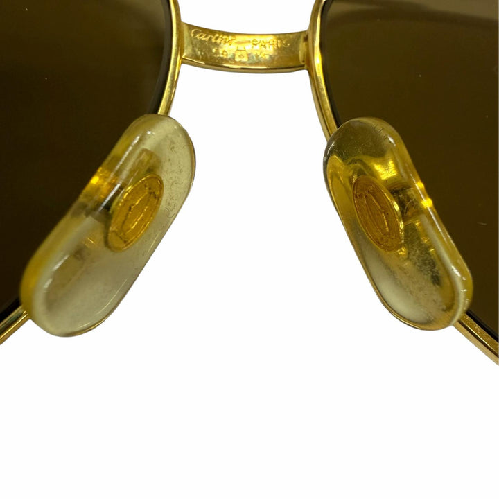 Great Cartier sunglasses Trinity Two-Bridge Teardrop gold mens