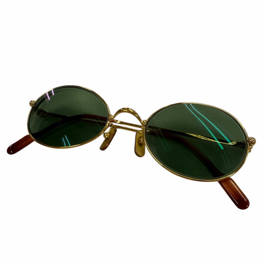 Great Cartier sunglasses Trinity Eyewear with Metal Logo gold mens