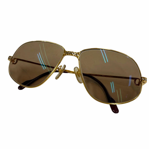 Great Cartier sunglasses Mailon PANTHERE With Metal logo gold mens