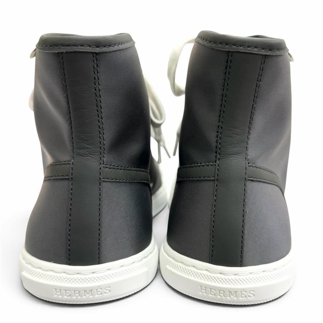 Pristine HERMES High cut sneakers Express Charcoal gray mens 41.5