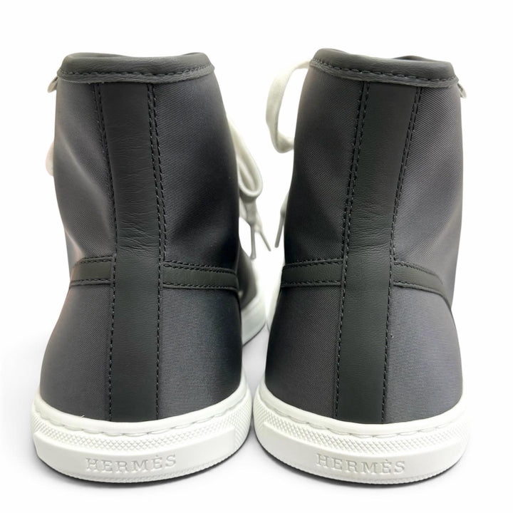 Pristine HERMES High cut sneakers Express Charcoal gray mens 41.5