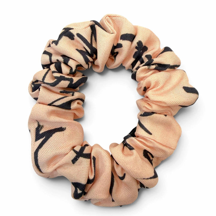 Great CHANEL COCO Mark Scrunchie and Scarf 2-Piece Set pink silk Women 22C